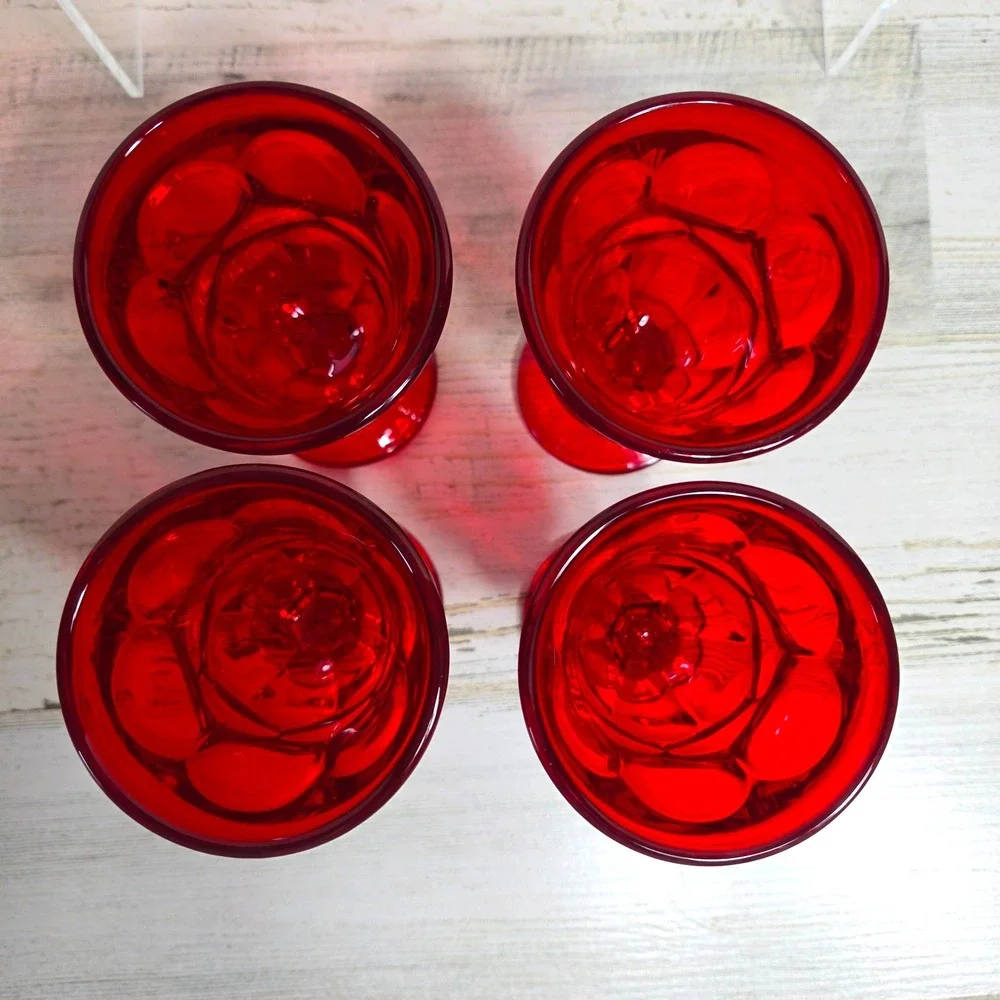 Fostoria Argus Ruby Red Wine Glass Goblet 4.75